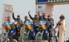 At the Podium US KTM/Red Bull Dakar Rally Team Chris Blais, Scot Harden and Kellon Walch